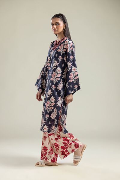 Printed | Cotton Dobby | Cotton Floral Pants | AED 80.00