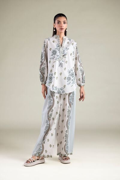 Embroidered | Cambric | Trousers | AED 60.00