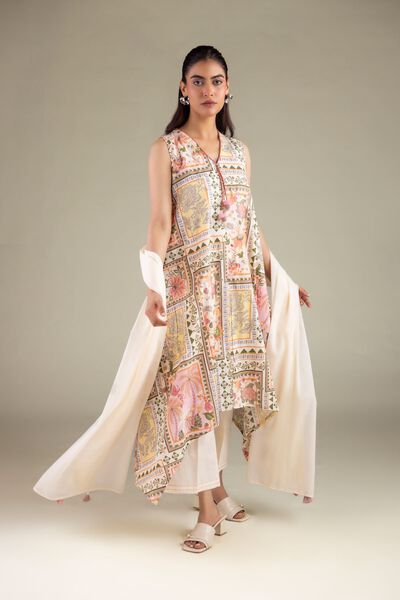 Printed | Cambric | Regular Fit Pants | AED 100.00