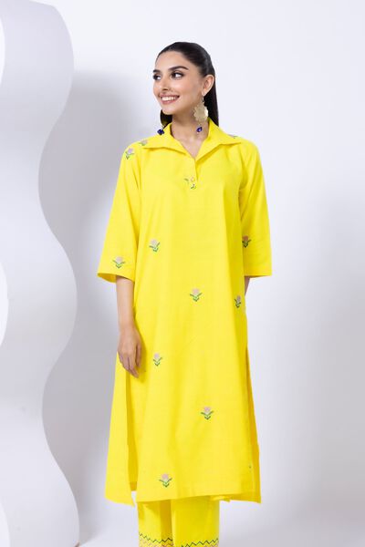 Embroidered | Chambray | Kurta | AED 60.00