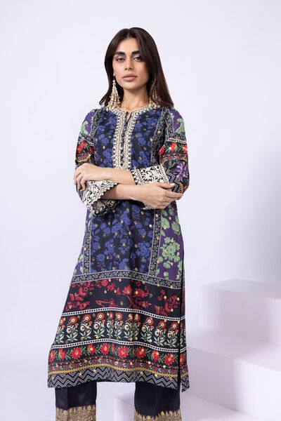 Embroidered | Viscose Oak Silk | Kurta | AED 96.00