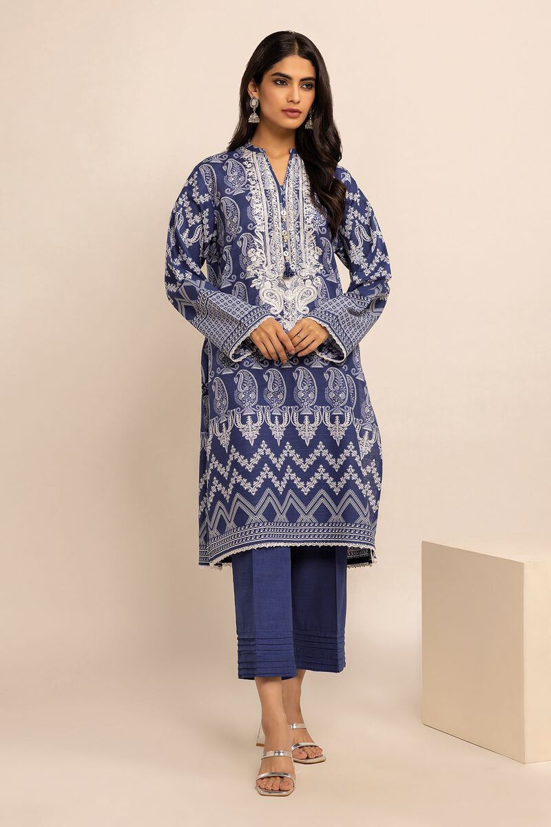 Light Khaddar | Embroidered | Fabrics 2 Piece | Top Bottoms | null