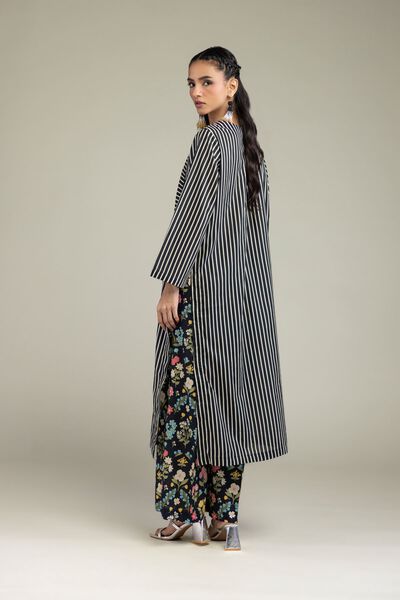 Printed | Cambric | Black Floral Pants | AED 80.00