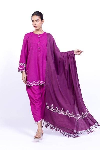 Embroidered | Heavy Blended Viscose | Pants | AED 72.00