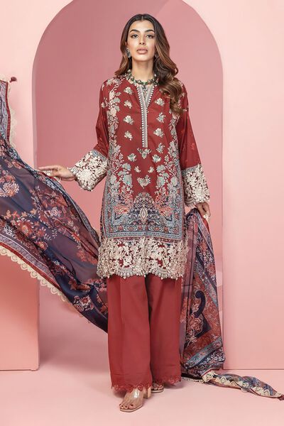 Pima Lawn | Embroidered | Tailored 3 Piece | AED 200.00