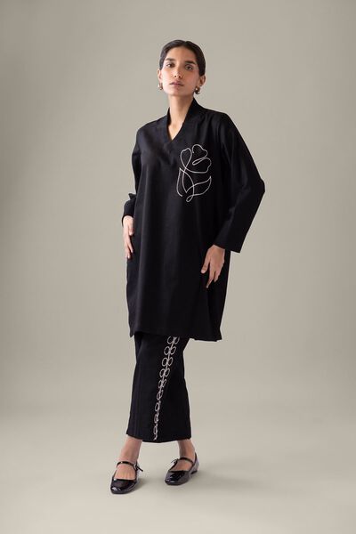 Dyed | Heavy Textured Cotton | Pants | AED 80.00