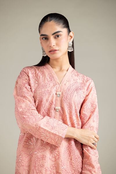 Embroidered | Blended Cambric | Kurta | AED 150.00