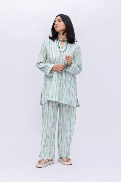 Printed | Ripple Crinkle | Kurta | AED 50.00