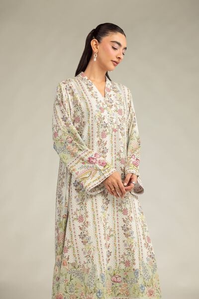 Printed | Raw Silk | Kurta | AED 180.00