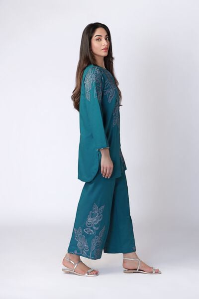 Embroidered | Cotton Dobby | Pants | AED 80.00
