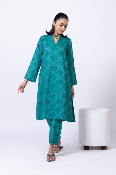 Embroidered | Cotton Dobby | Pants | AED 80.00