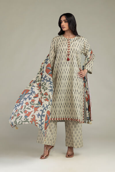 Printed | Cambric | Long Cambric Kurta | AED 150.00