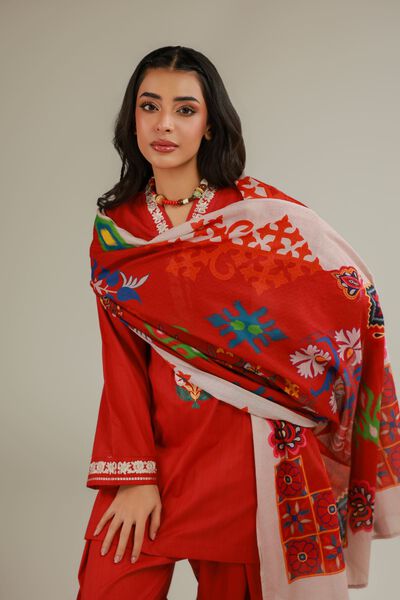Embroidered | Cotton Net | Cotton Net Dupatta | AED 80.00