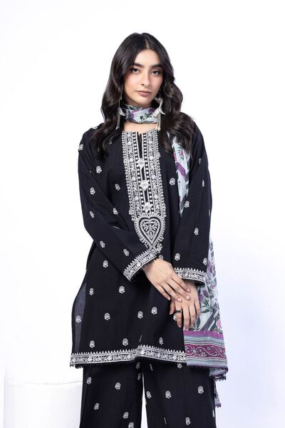 Embroidered | Cotton Dobby | Tailored 3 Piece | AED 300.00