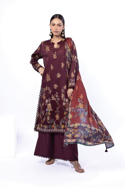 Printed | Jacquard | Tailored 3 Piece | AED 280.00