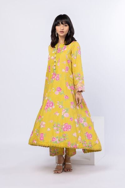 Printed | Crosshatch Raw Silk | Pants | AED 36.00