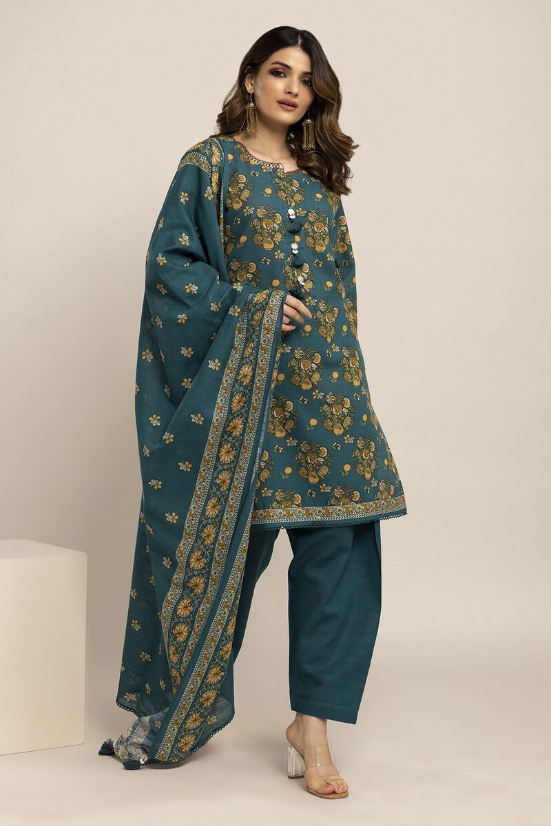 Printed | Light Khaddar | Fabrics 3 Piece | null