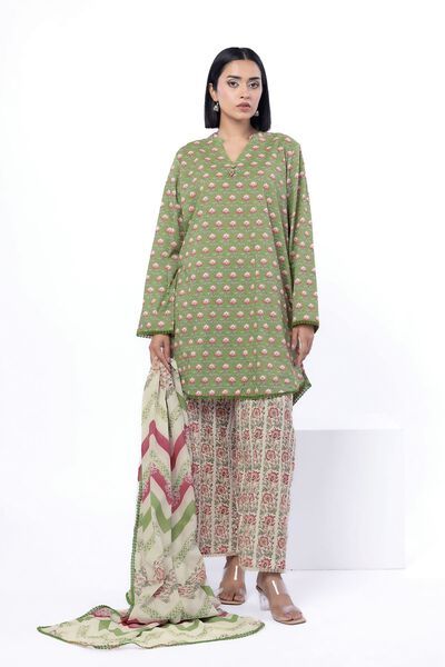 Printed | Cotton | Tailored 3 Piece | AED 180.00