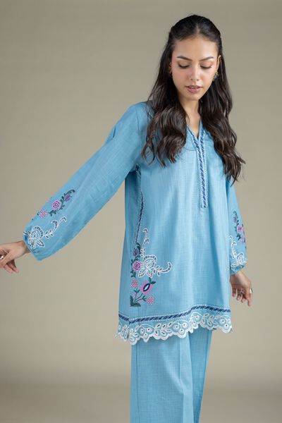 Embroidered | Heavy Textured Cotton | Kurta | AED 140.00