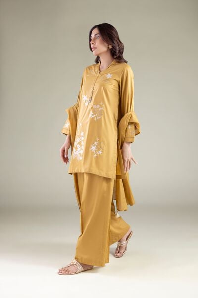 Embroidered | Cambric | Pants | AED 100.00