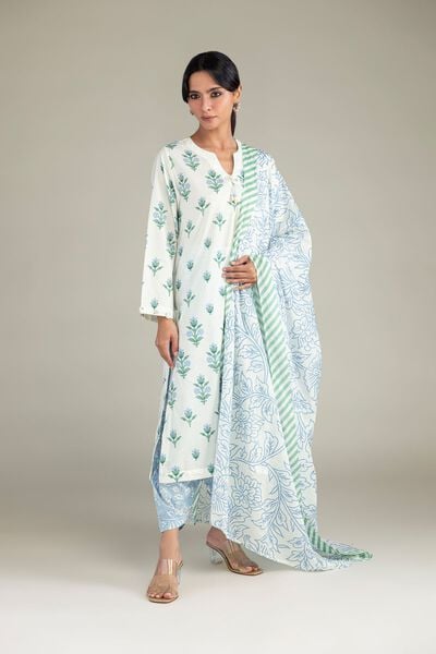 Cambric | Floral Cambric Shalwar | AED 130.00