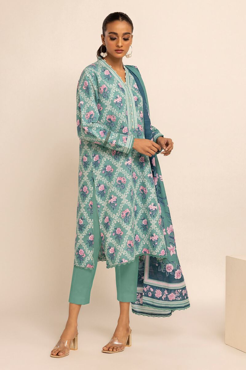 Printed | Light Khaddar | Fabrics 3 Piece | null