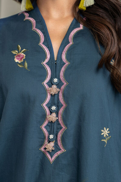 Embroidered | Textured Cotton | Kurta | AED 250.00