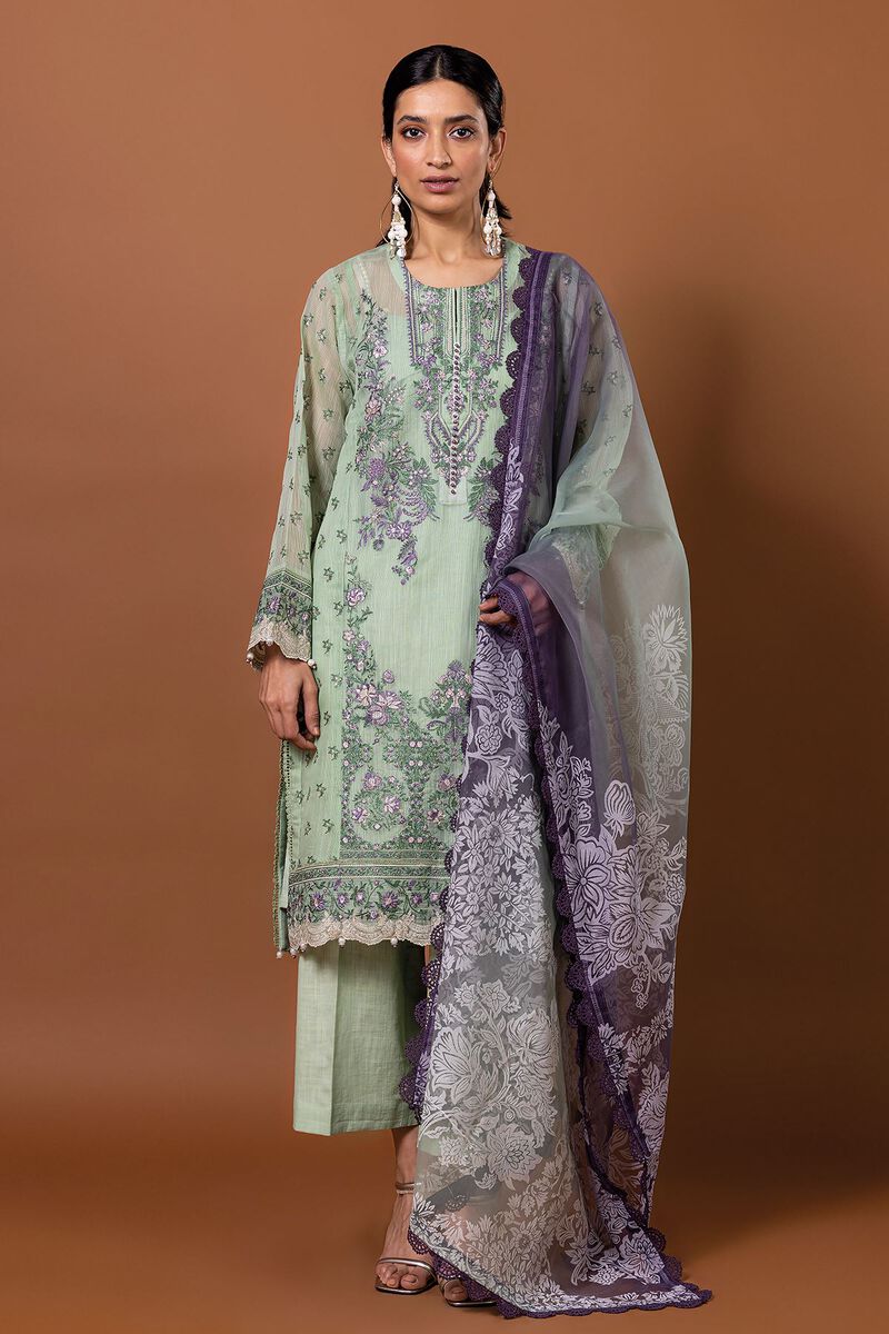 Embroidered | Polyester Organza | Fabrics 3 Piece | null