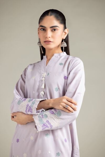 Embroidered | Blended Cambric | Kurta | AED 150.00