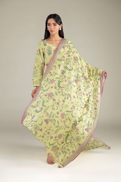Printed | Lawn | Floral Lawn Dupatta | AED 130.00