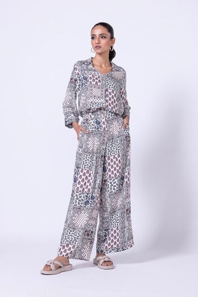 Printed | Viscose Crepe | Trousers | AED 24.00