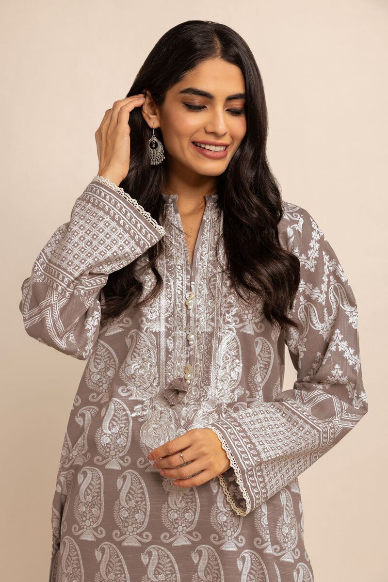 Light Khaddar | Embroidered | Fabrics 2 Piece | Top Bottoms | null