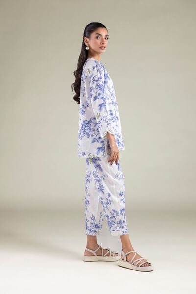 Embroidered | Cambric | Trousers | AED 60.00