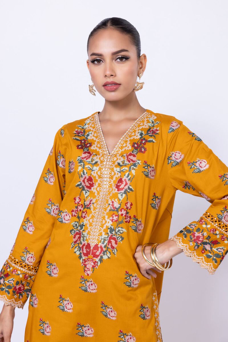 Embroidered | Cambric | Kurta | null