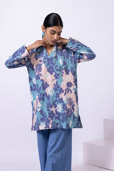 Printed | Ripple Crinkle | Kurta | AED 60.00