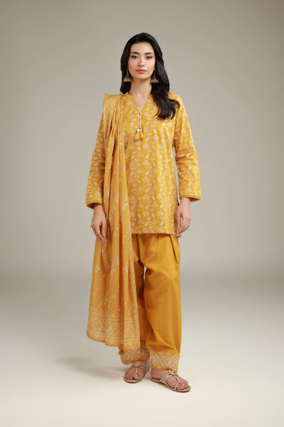Embroidered | Cambric | Geometric Tapered Shalwar | AED 80.00