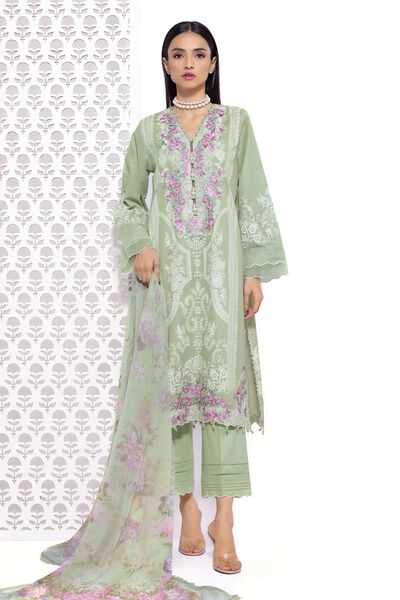 Cambric | Embroidered | Fabrics 3 Piece | AED 100.00