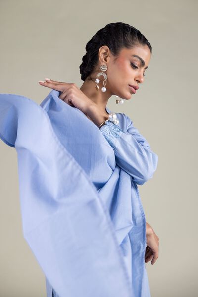 Embroidered | Textured Cotton | Solid Dupatta | AED 80.00