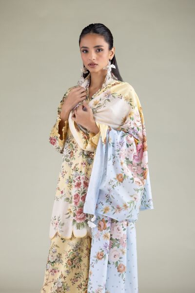 Embroidered | Lawn | Floral Dotted Dupatta | AED 40.00