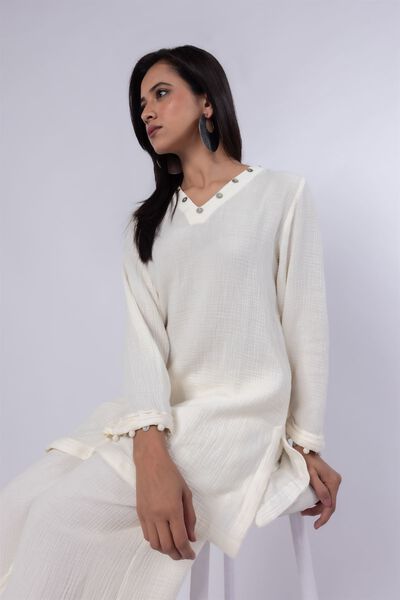Dyed | Cheese Cloth | Kurta | AED 160.00