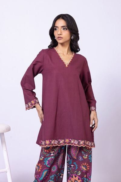 Embroidered | Khaddar | Kurta | AED 100.00