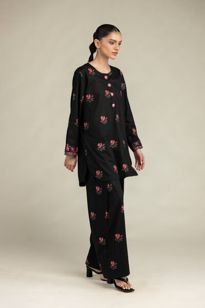 Embroidered | Cambric | Black Cambric Shalwar | AED 150.00