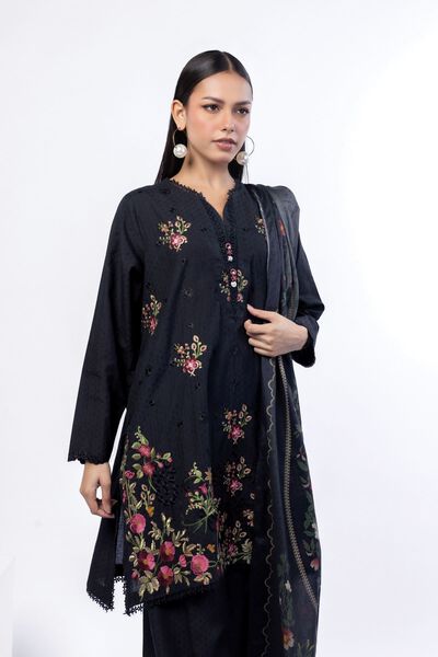 Embroidered | Cotton Dobby | Tailored 3 Piece | AED 300.00