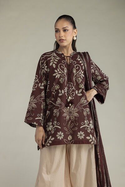 Printed | Cotton Dobby | Floral Cotton Kurta | AED 100.00