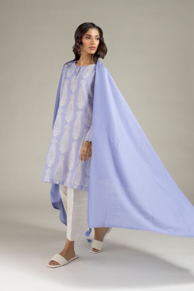 Dyed | Textured Cotton | Dupatta | AED 70.00
