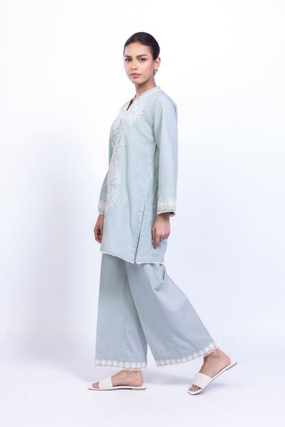 Embroidered | Cotton Dobby | Pants | AED 80.00