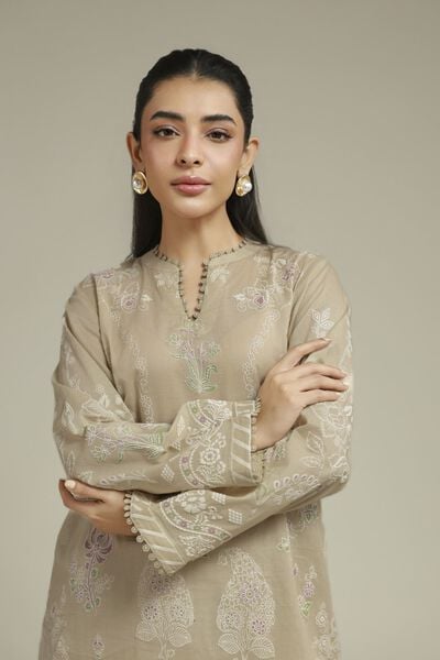 Printed | Cambric | 2-Piece Tailored Set | AED 180.00
