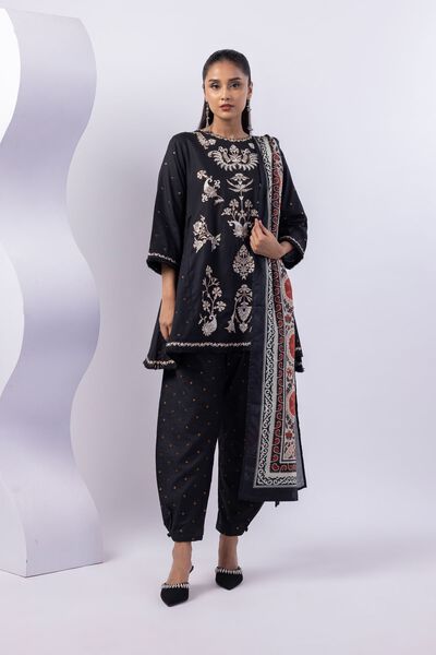 Embroidered | Cotton Dobby | Pants | AED 40.00