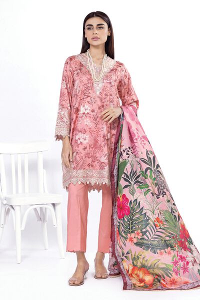 Embroidered | Cotton Satin | Fabrics 3 Piece | AED 120.00