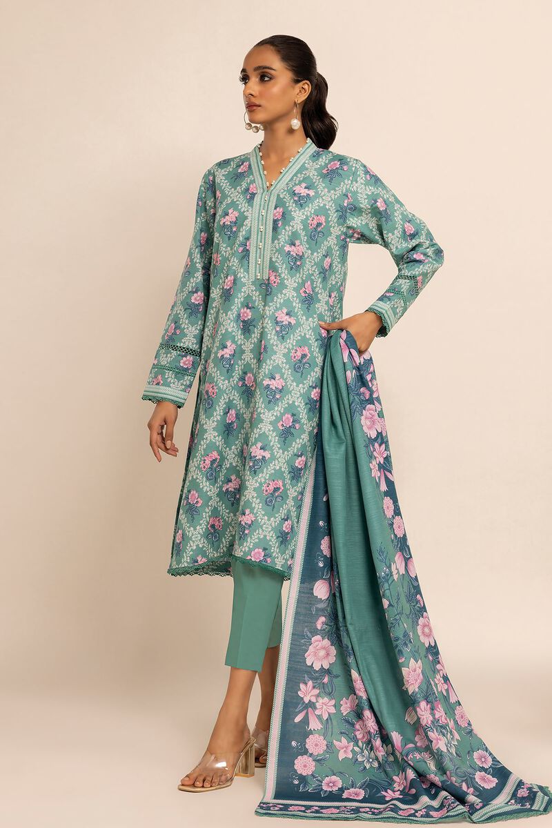 Printed | Light Khaddar | Fabrics 3 Piece | null